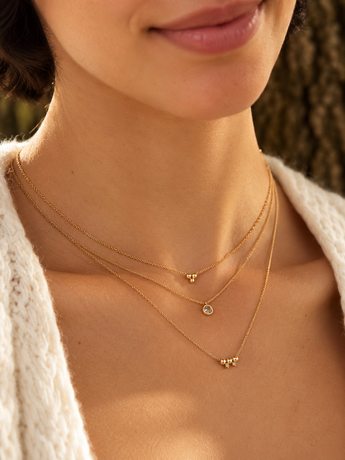Collier Pensée de BDM Studio, bijou plaqué or