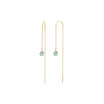 Boucles d'oreilles Celestina – vert d'eau