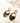 Boucles Jenny dorées avec acétate marron et nacre blanche – Fabien Ajzenberg