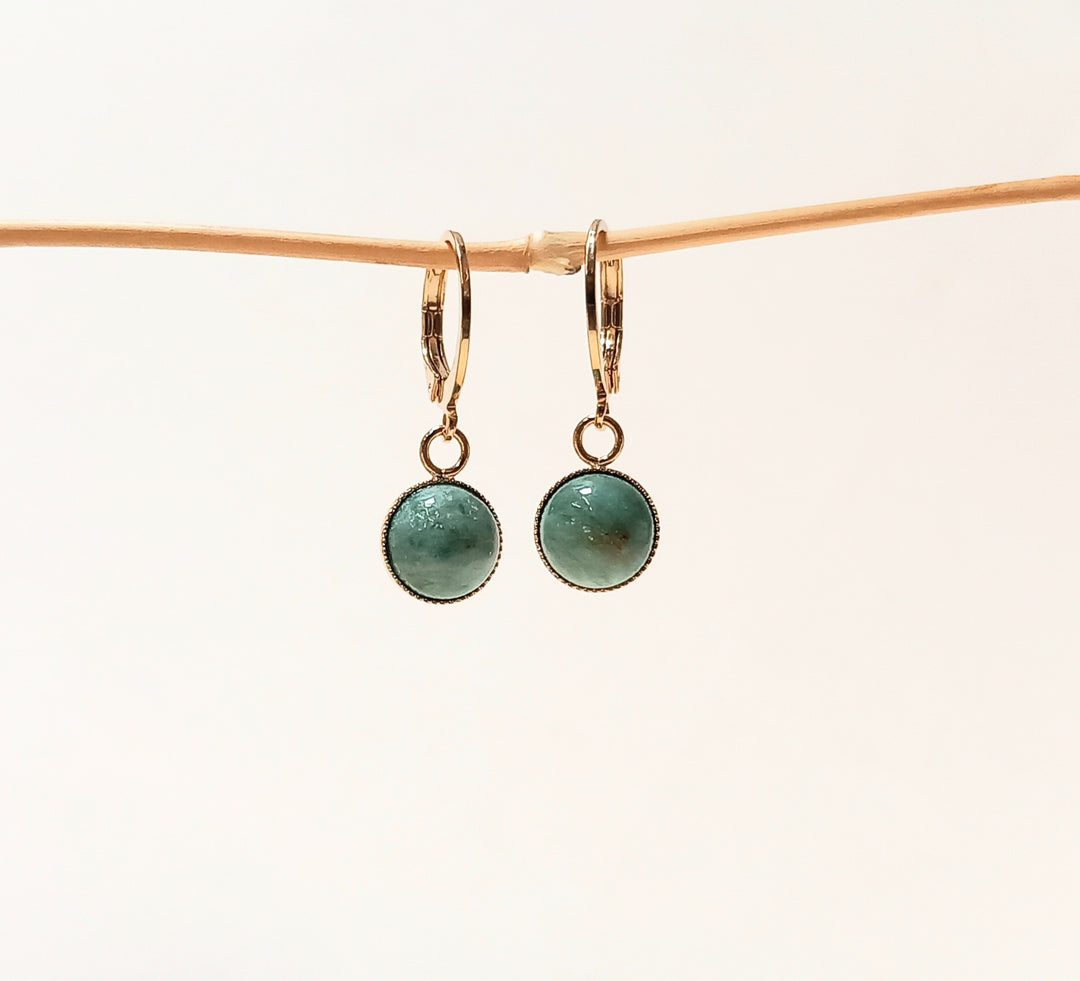 Mini Créoles Pierres - Divers Coloris