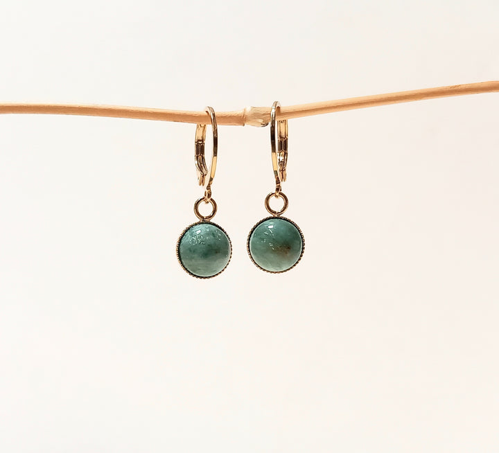 Mini Créoles Pierres - Divers Coloris