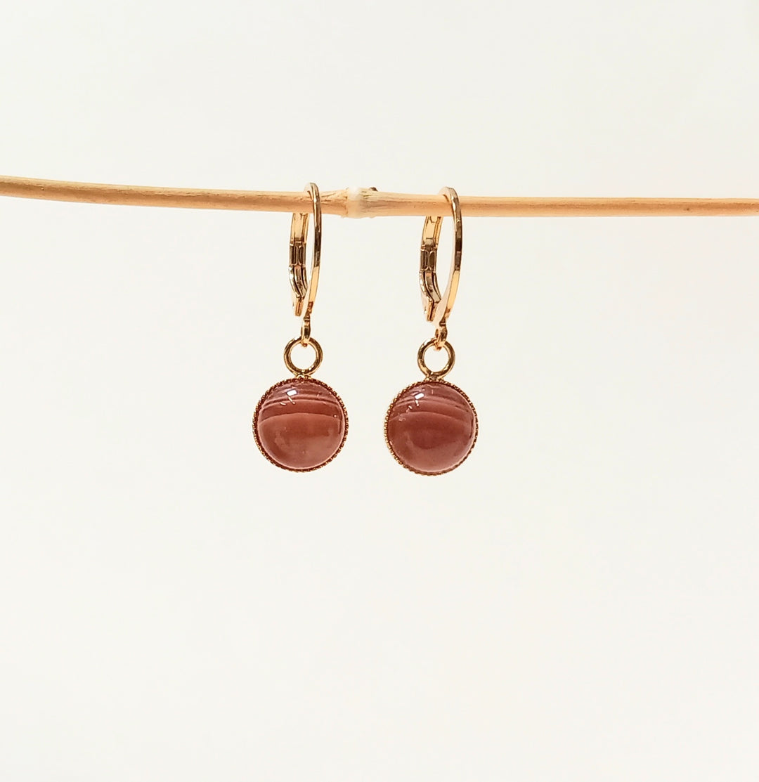 Mini Créoles Pierres - Divers Coloris