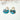 Boucles Costa de Fabien Ajzenberg en acétate multicolore et métal doré, au design pendant.