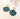 Boucles Hortanse de Fabien Ajzenberg en acétate vert avec finition dorée, collection La vie est une fête.