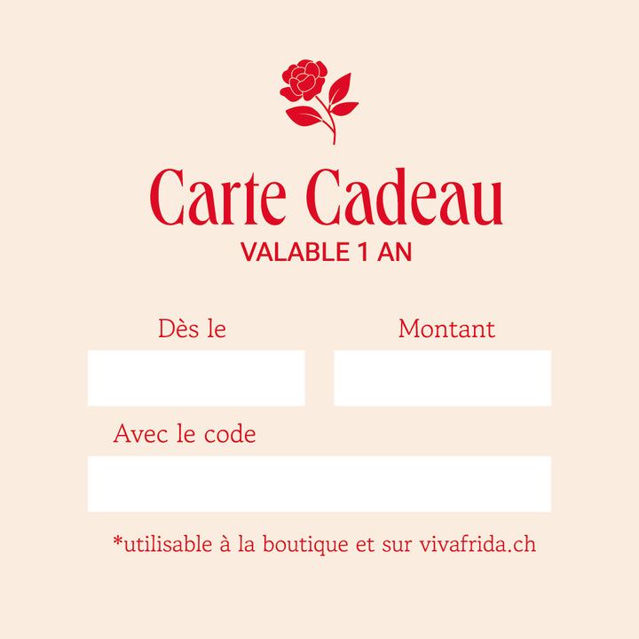 Cartes cadeaux Viva Frida