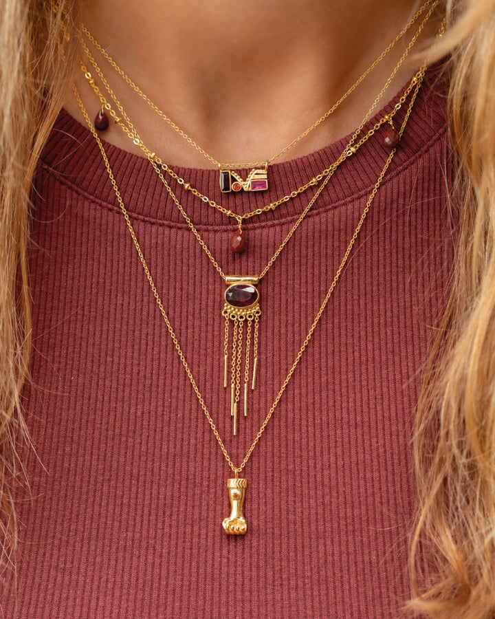 Collier Mlabri - Diverses Pierres
