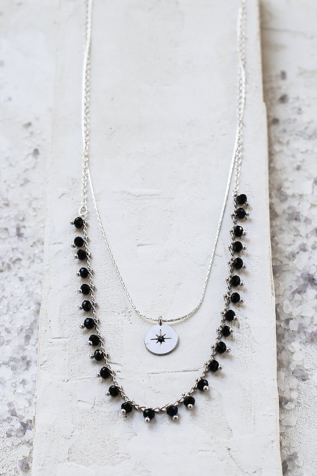 Collier Double Elsa Argenté