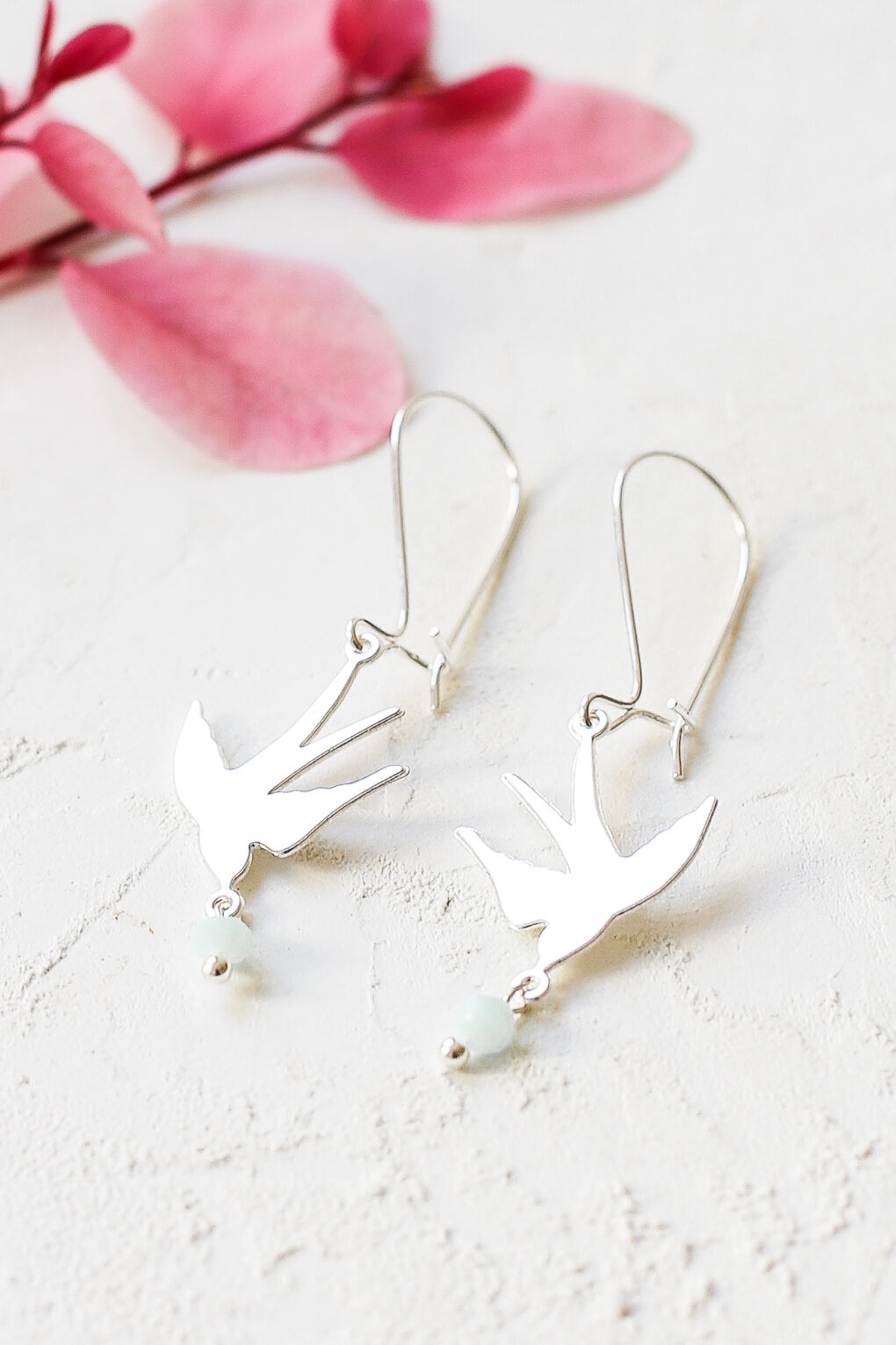 Boucles Flying Swallow Argentées