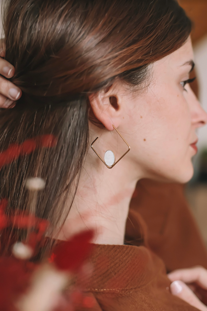 Boucles Constance Oval - Divers Coloris