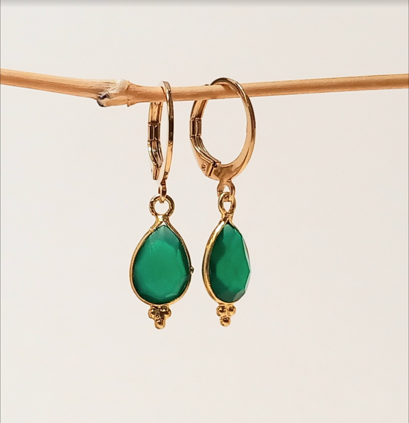 Mini Créoles Gouttes Talisman - Divers Coloris