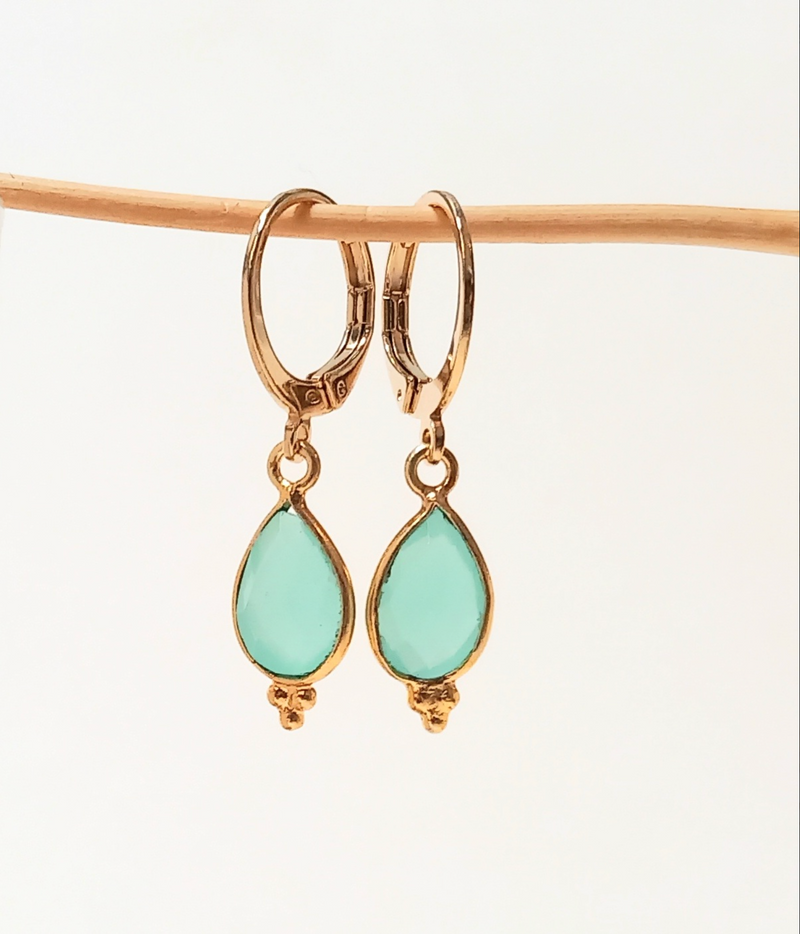 Mini Créoles Gouttes Talisman - Divers Coloris