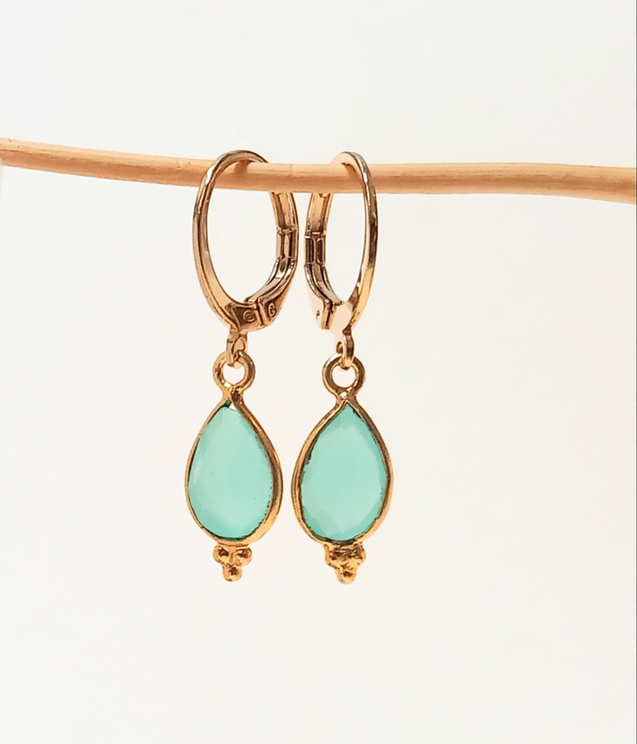 Mini Créoles Gouttes Talisman - Divers Coloris