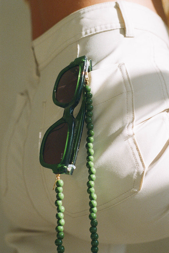 Chaîne de Lunettes Verde Ceramico