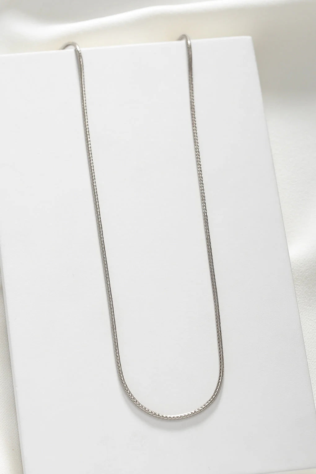 Collier Lisse Basic Argenté