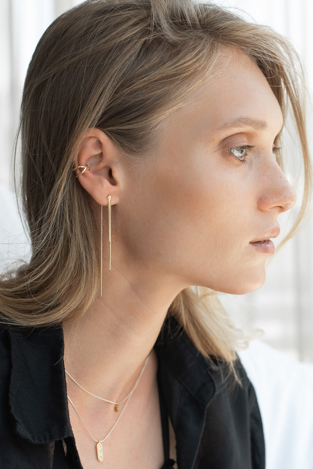 Boucles Leslie Argentées