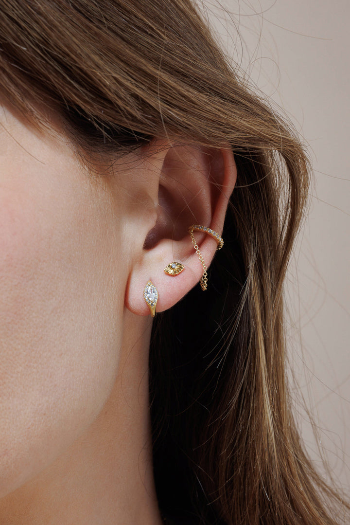 Evie Hoop Earrings Gold