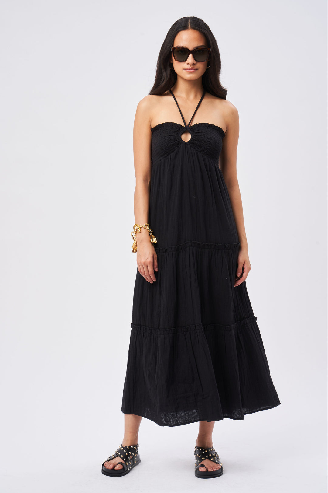 Robe Ronda Gauze Noir