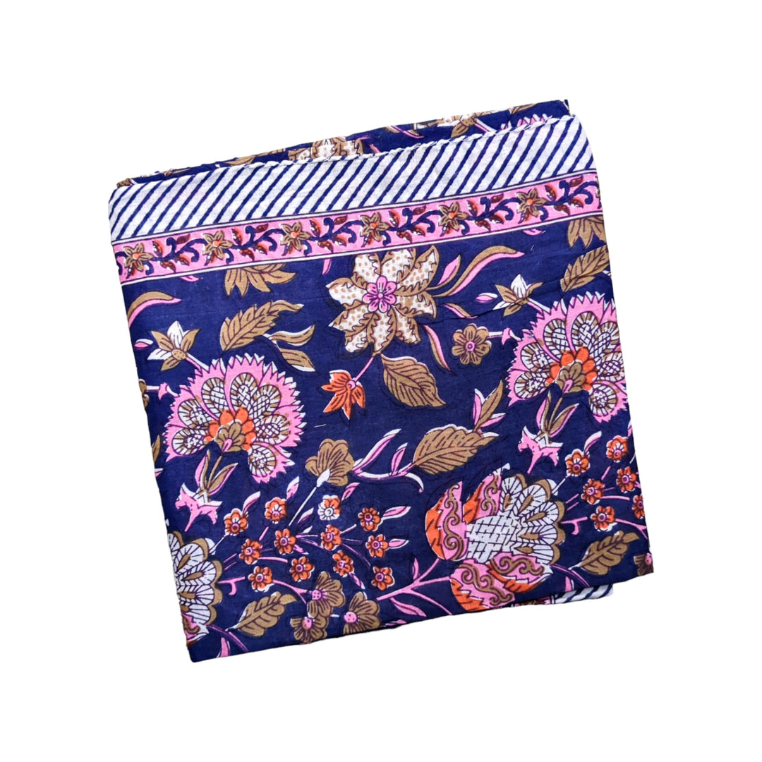 Foulard Block Print India Petit - Divers Coloris