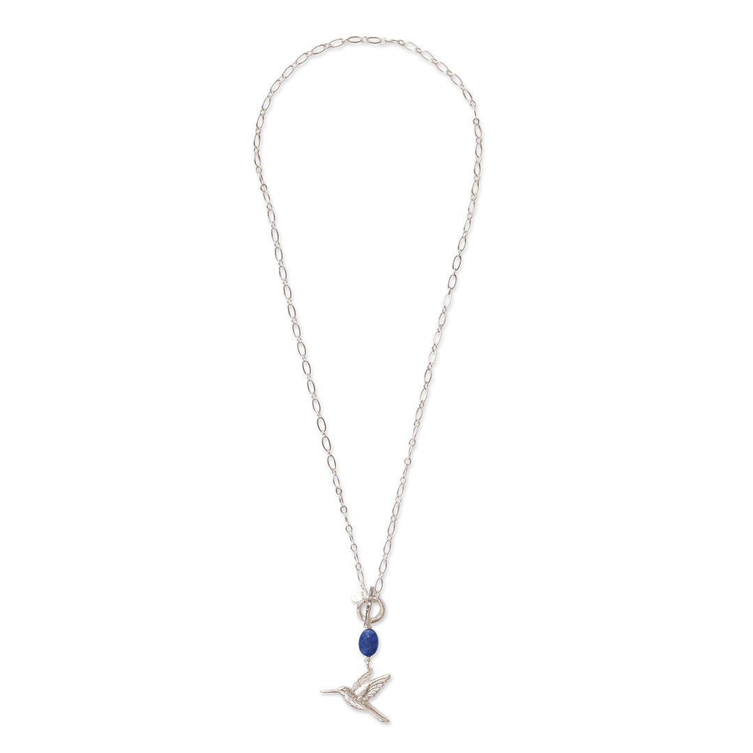 Collier Admirable Argenté - Lapis Lazuli