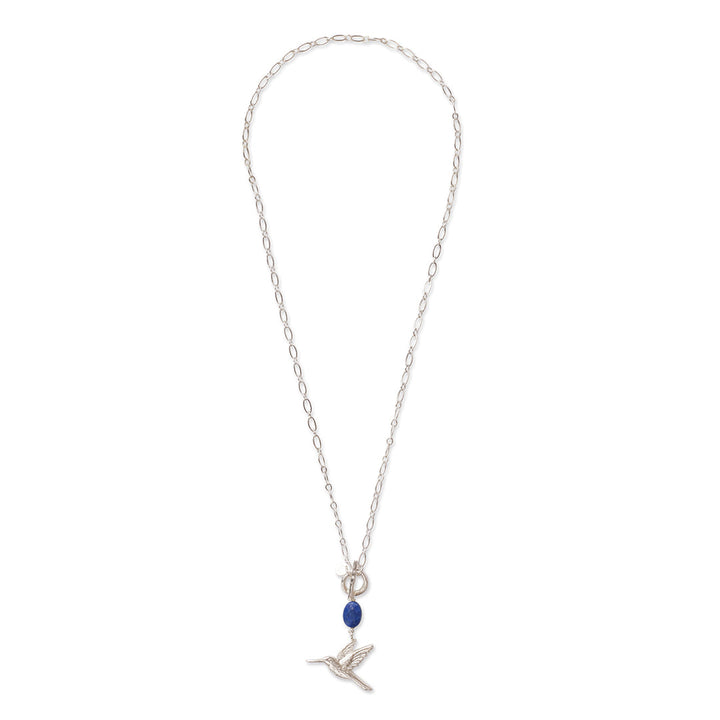 Collier Admirable Argenté - Lapis Lazuli