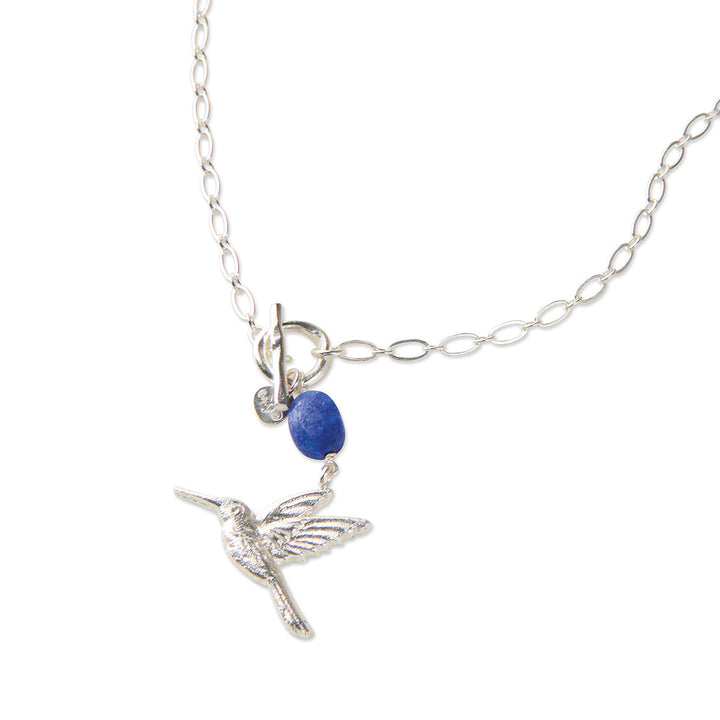 Collier Admirable Argenté - Lapis Lazuli