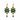 Boucles d'oreilles Fiora – vert
