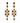 Boucles d'oreilles Taormina – brun