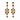 Boucles d'oreilles Taormina – brun