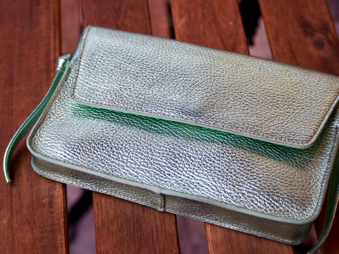 Sac Pretty Clutch Grainé Premium - Divers Coloris