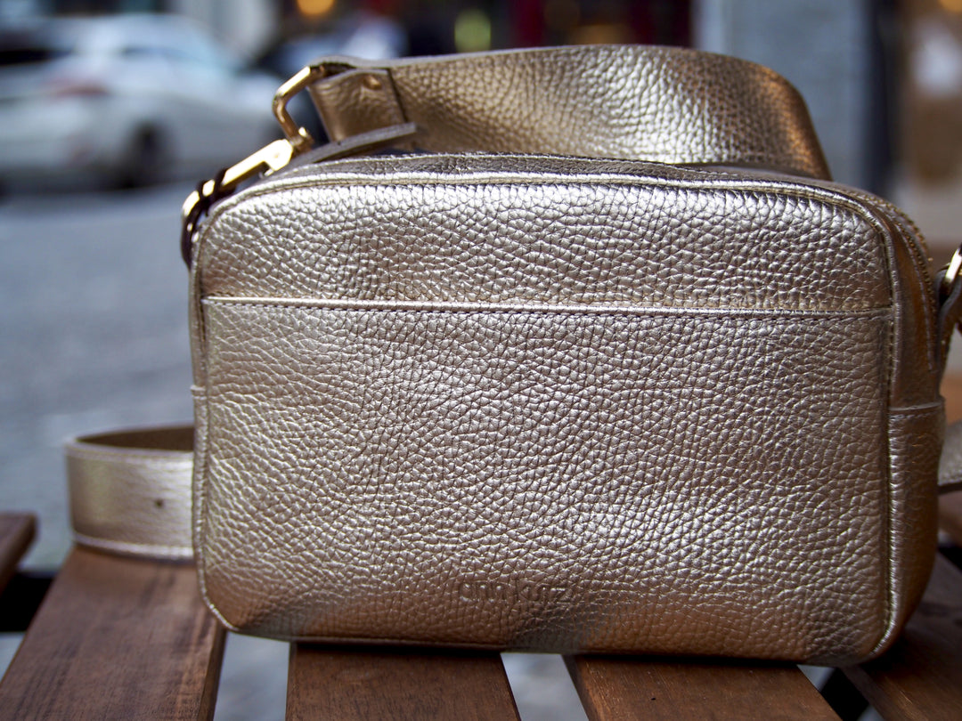 Sac Greatest Camera Grainé - Metallic Champagne