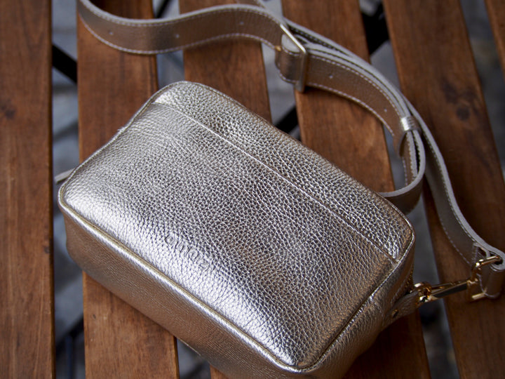 Sac Greatest Camera Grainé - Metallic Champagne