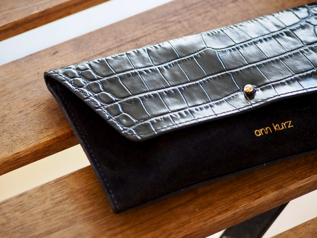 Porte Monnaie Mini Enveloppe Croco Mix - Divers Coloris