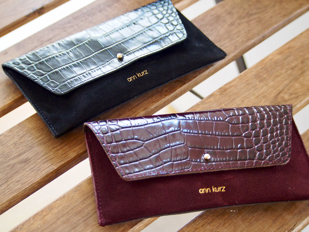 Porte Monnaie Mini Enveloppe Croco Mix - Divers Coloris