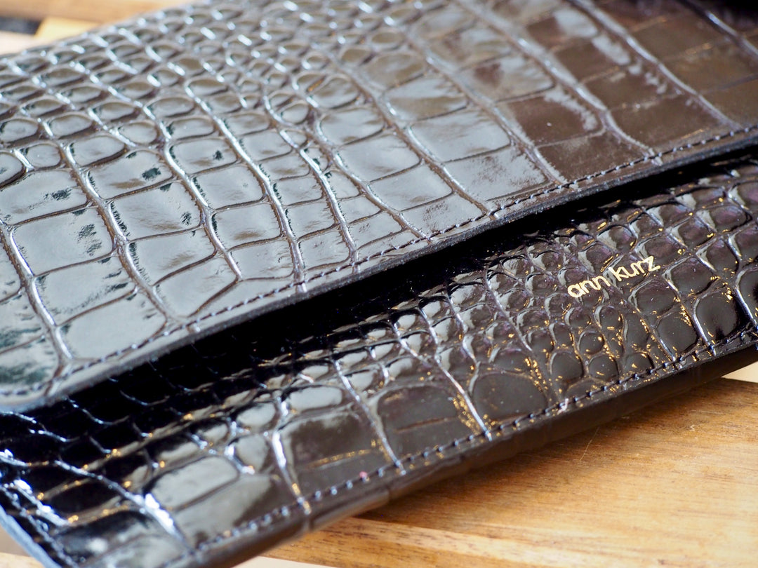 Sac Thin Clutch Croco - Divers Coloris