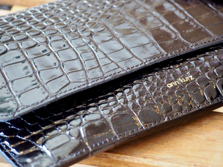 Sac Thin Clutch Croco - Divers Coloris