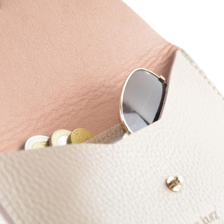 Portefeuile Mini Enveloppe Pouch Grainé - Divers coloris