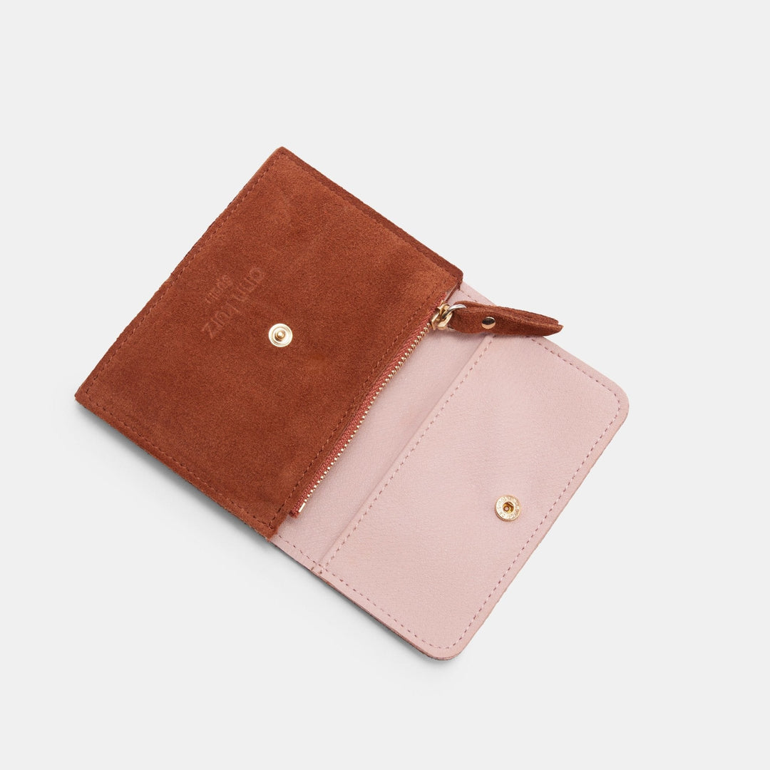 Portefeuille Mini Compact Purse Suède - Divers coloris