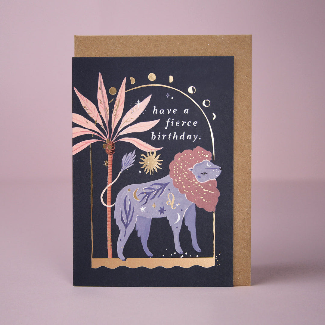 Carte Anniversaire Lion