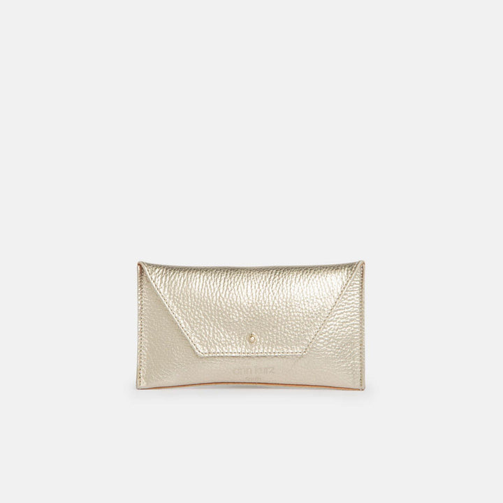 Portefeuile Mini Enveloppe Pouch Grainé - Divers coloris