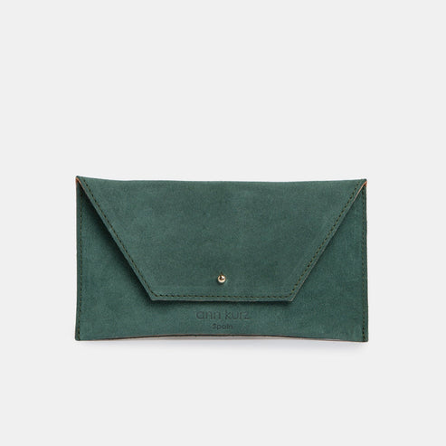 Portefeuille Mini Enveloppe Pouch Suède - Divers coloris