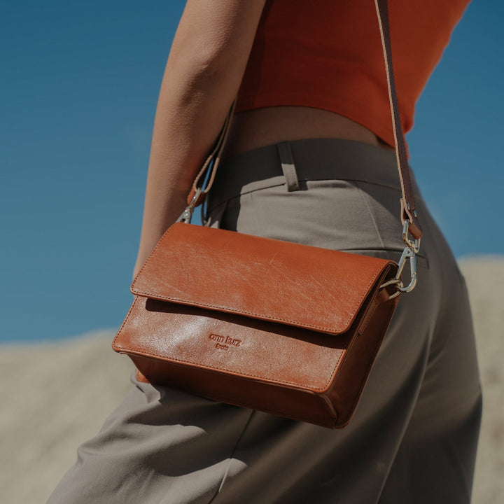 Le Parfait Sac à Bandoulière Carre Vegetal - Divers coloris