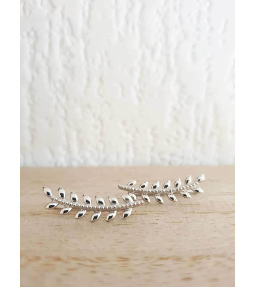 Barrettes d'oreilles Olympe Argent