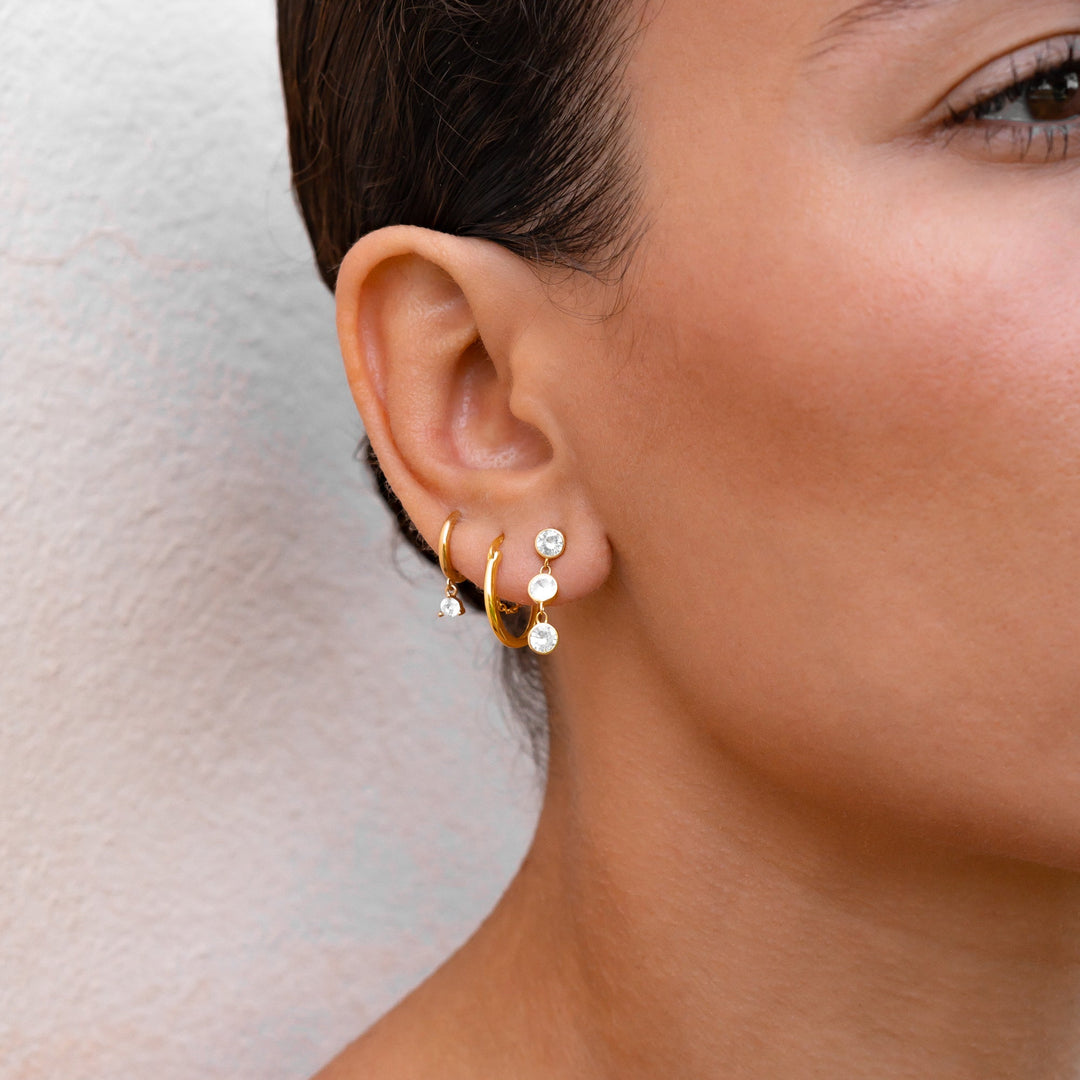 BOUCLES D'OREILLES SARDAIGNE - 925 sterling silver / 24K gold