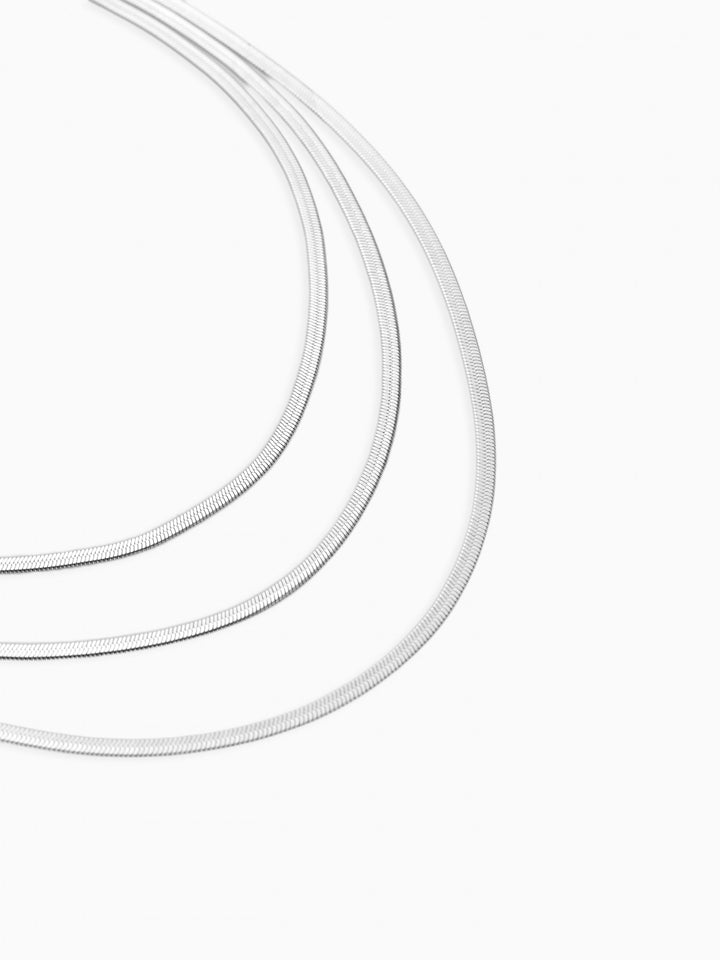 Collier Triple Philomena Argenté