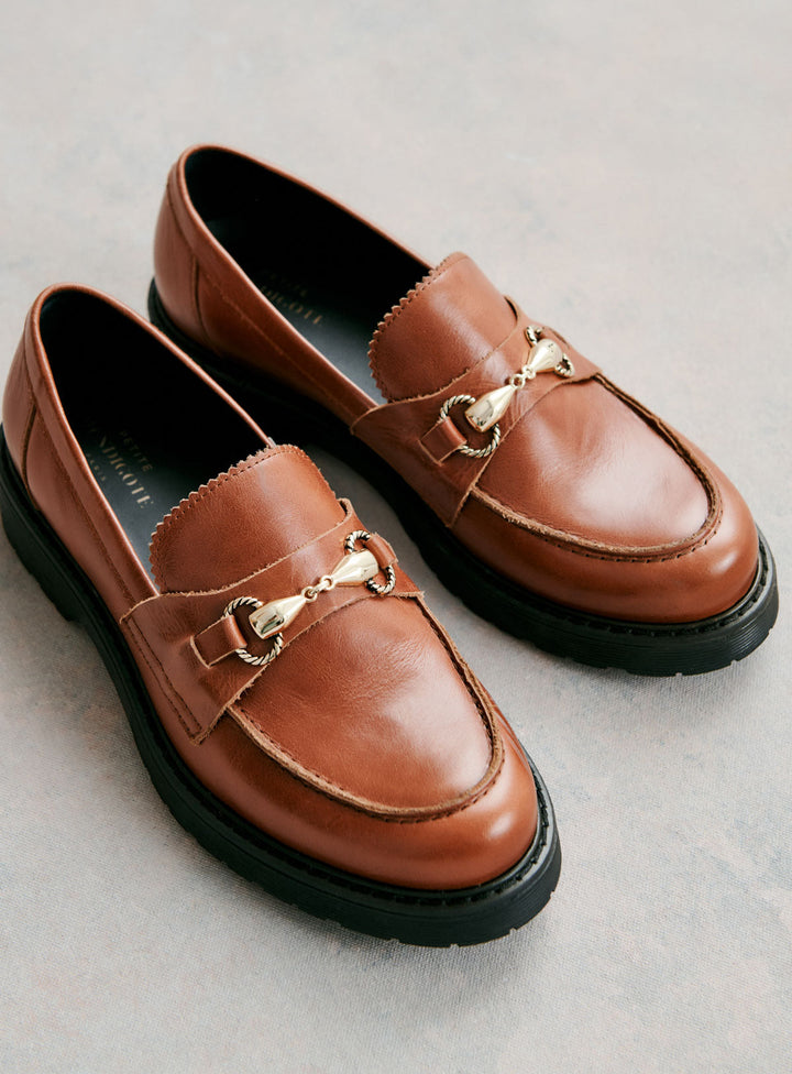 Mocassins Come Cuir Cognac