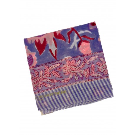 Foulard Block Print India Grande - Divers Coloris