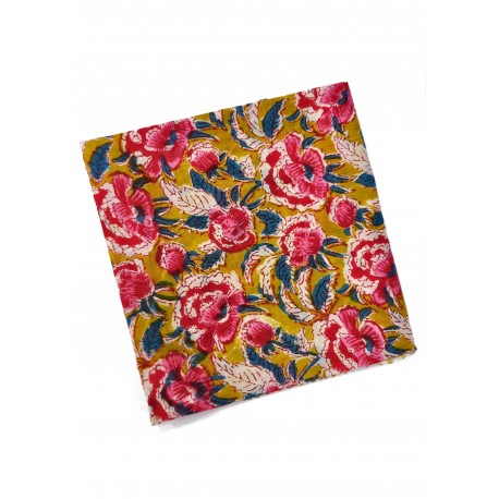 Foulard Block Print India Petit - Divers Coloris