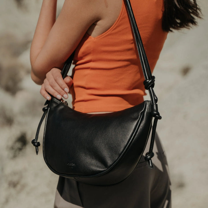 Sac Large Half-Moon Mix - Brown