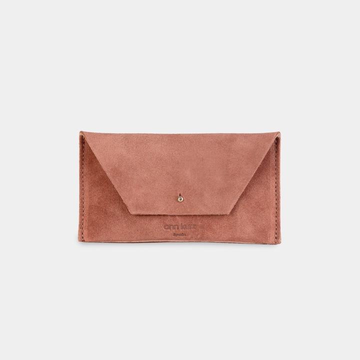 Portefeuille Mini Enveloppe Pouch Suède - Divers coloris