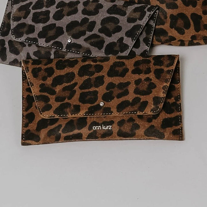 Porte Monnaie Mini Enveloppe Leo - Brown